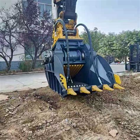 Tons Excavator Skid Steer Concrete Crusher Bucket Jaw Rock