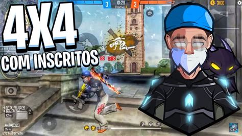 FREE FIRE AO VIVO 4X4 DOS CRIAS X1 BATE SOCO 7K YouTube