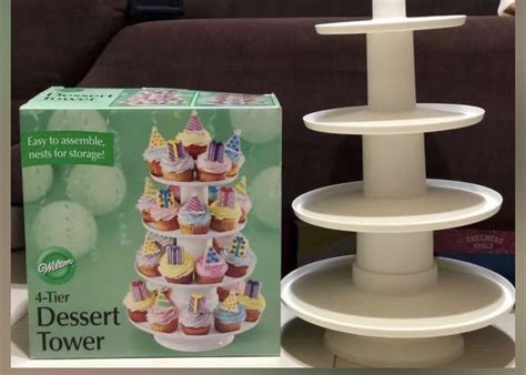 Wilton 4 Tier Stacked Cupcake And Dessert Tower Furniture Home