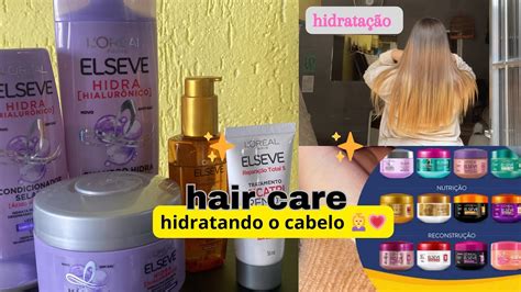 HAIR CARE CRONOGRAMA CAPILAR Etapa Hidratação linha da ELSEVE