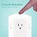 Philips Outlet Extender Grounded Wall Tap Reset Button Circuit