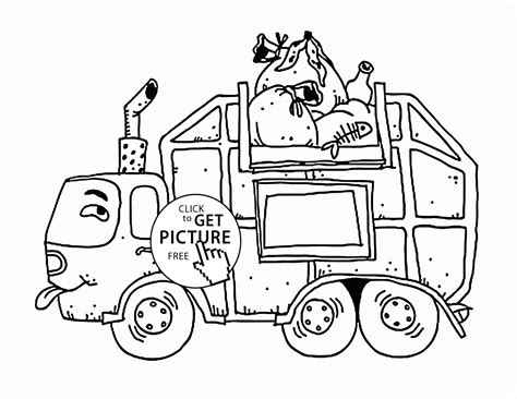 semi truck coloring pages 4