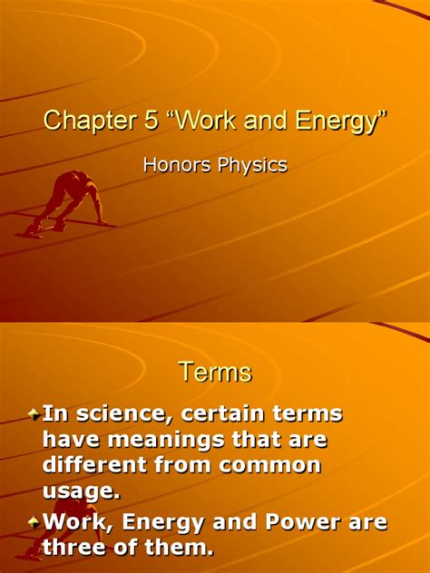 Chapter 5 Work And Energy Honors Physics Pdf Potential Energy Kinetic Energy