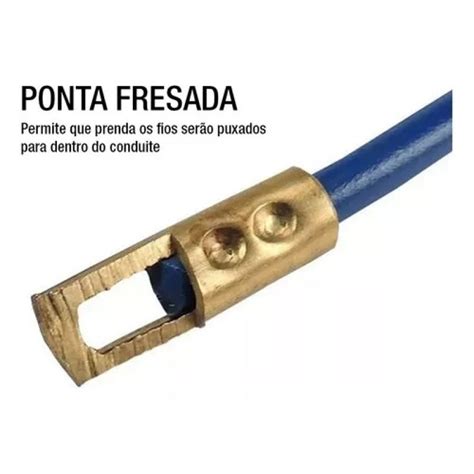 Guia Passa Fio Sonda De Pvc Alma De A O Profissional Mts Raicrom