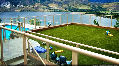 Artificial Turf For Roof Decks And Patios In Kansas Synlawn