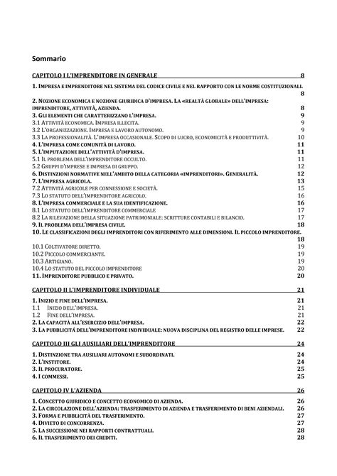 Solution Riassunto Completo Del Manuale Di Diritto Commerciale