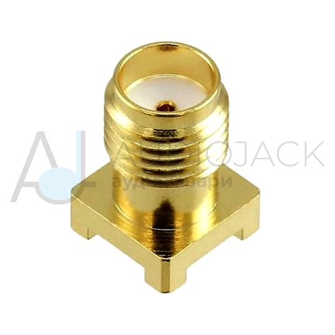 Разъём SMA, гнездо SMA (female) standard, монтажное на плату SMD ...