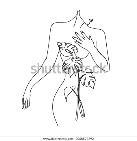 Sexy Woman Vector Line Drawing Sex Stock Vector Royalty Free 2068822292 Shutterstock