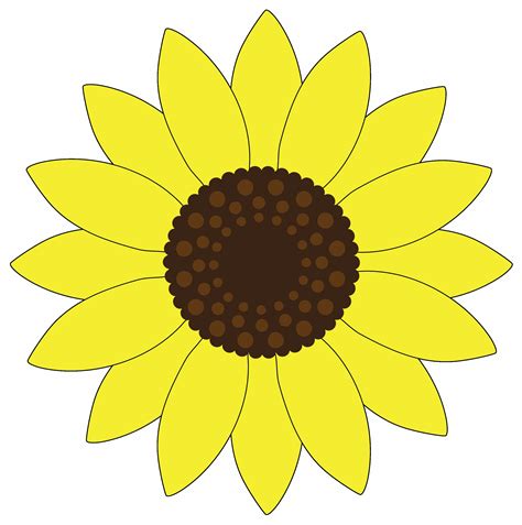 Flor Girassol Para Imprimir - Flor De Girassol Para Imprimir - ZULEDU