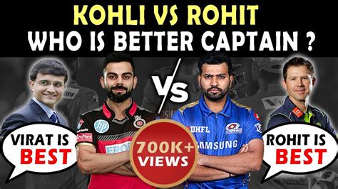 Virat Kohli Vs Rohit Sharma Captaincy Comparison Rcb Vs Mumbai