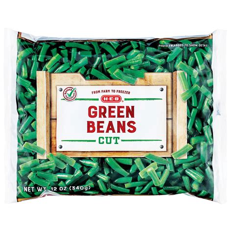 H E B Frozen Steamable Cut Green Beans Shop Beans And Peas At H E B