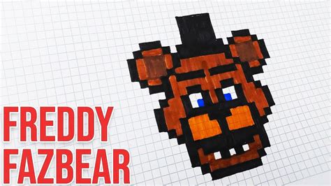 How To Draw Freddy Fazbear Drawing Freddy Fnaf Handmade Pixel Art Youtube