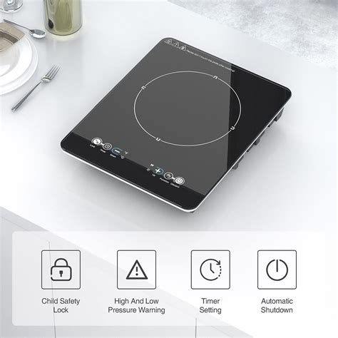 Vbgk Portable Induction Cooktop 2200w Induction Burner Electric Countertop Burner With Led