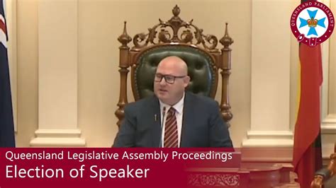 Queensland Legislative Assembly Proceedings Election Of Speaker 2020