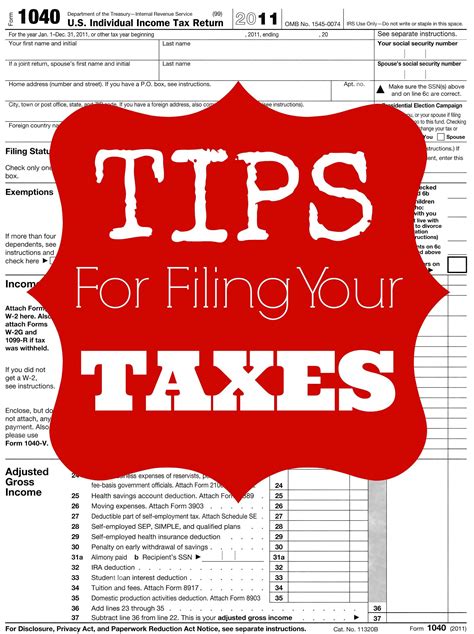 Tax Filing Tips for Saving Money on your Taxes