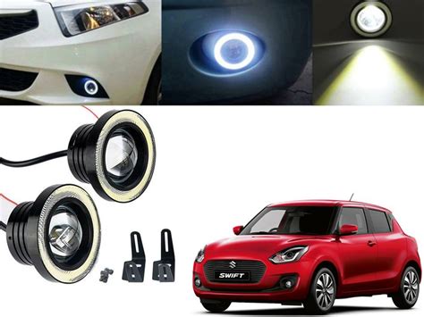 Buy Car Fog Lamp Angel Eye DRL Led Light For Maruti Suzuki Swift New