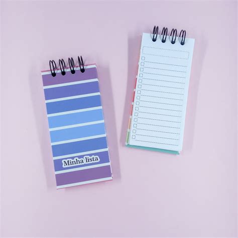 Caderno De Listas - Bloco To Do List - Caderneta Listras - Caderno de listas - Lista de ...