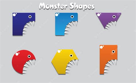 Premium Vector | Free vector file monster shapes