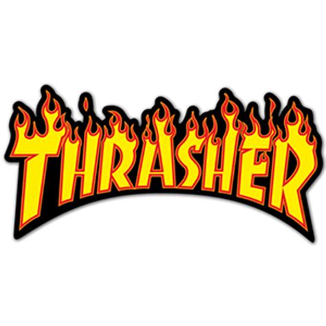 Thrasher Flame Logo Sticker - Sticker Mania