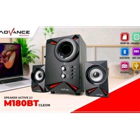 Jual Speaker Aktif Bluetooth 2 1ch Advance M180bt Cleon Di Seller Toko