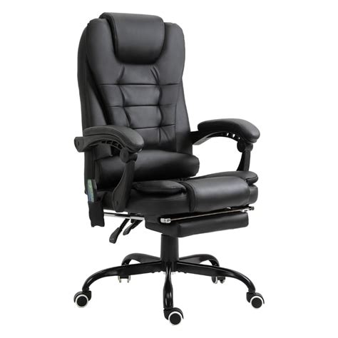 Vinsetto 7 Point Vibrating Massage Office Chair High Back Executive Recliner With Lumbar Support