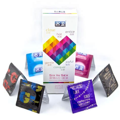 Mingliu Passion Six In Sex Condoms Pcs Lot Mixed Types Condom Natural