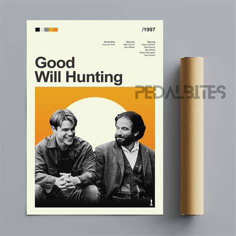 Good Will Hunting Poster Mid Century Modern Vertical Movie Etsy