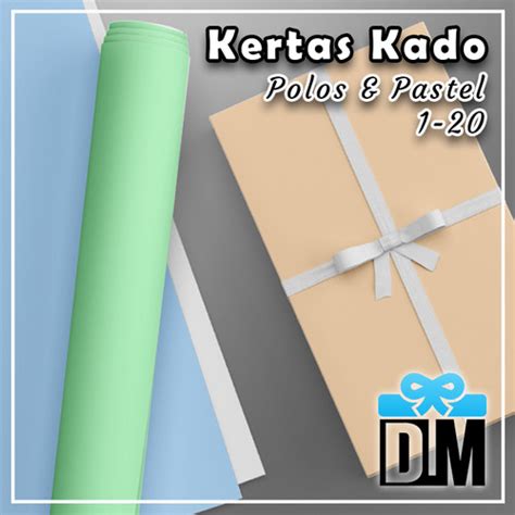 Jual Kertas Kado Bungkus Kemasan Kado Pastel Warna Polos Simple