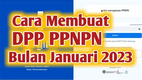 Cara Membuat Daftar Pembayaran Penghasilan Dpp Ppnpn Bulan Januari