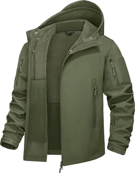 Kefitevd Mens Waterproof Military Combat Jacket Tactical Soft Shell