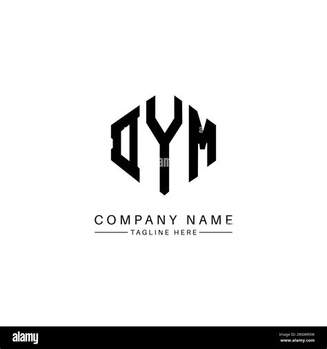 Conception De Logo De Lettre Dym Avec Forme De Polygone Logo En Forme De Polygone Et Cube Dym