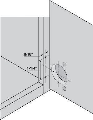 COMPACT 33 Face Mount Mounting Plate Richelieu Hardware