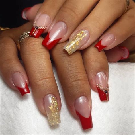 Unhas Encapsuladas Vermelhas Arrase Essa Nail Art Incr Vel