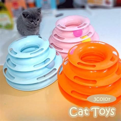 猫用おもちゃ タワーボール 猫用品 ペット用品 猫グッズ ネコ 一人遊び 回転 回る かわいい ペット玩具 ペットトイ Pet 20270