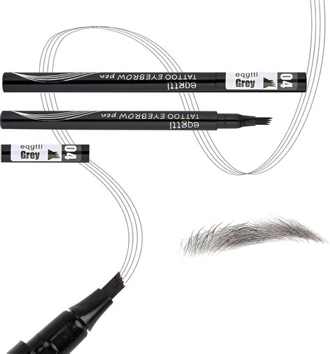 Magical Waterproof Brow Pen，microblading 4 Fork Tip Eyebrow Pen，magic