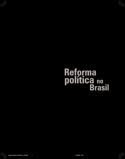 Pdf Reforma Pol Tica No Brasil Wordpress Sistema