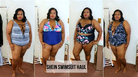 Shein Plus Size Swimsuit Try On Haul Plus Size Fashion Apple Shape