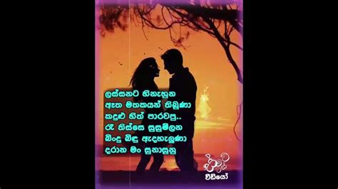 Sulanga Wage සුළඟ වගේ දඟකරන Roshan Fernando Status Video Love Sinhalasongs Sinhala