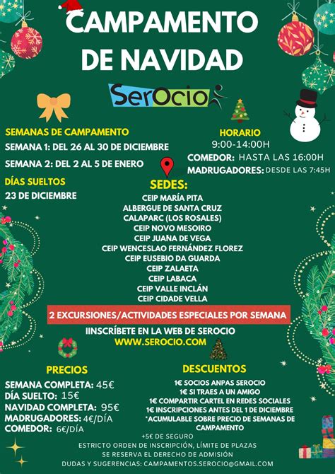 Reserva Plaza Campamento Navidad 2022 Serocio Serocio