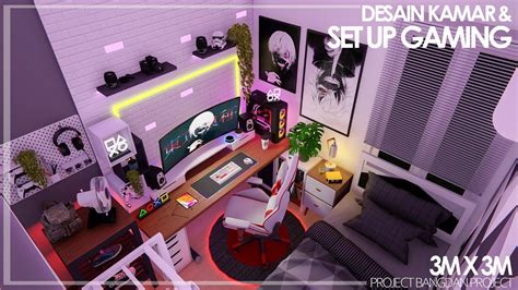 Desain Kamar Gaming And Set Up Gaming Minimalis Ukuran 3x3 Meter Kamar