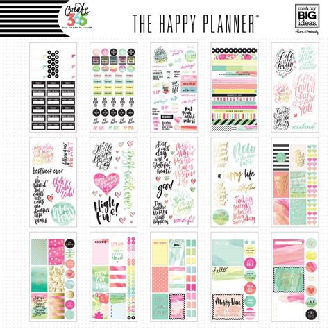 Me & My Big Ideas Create 365 The Happy Planner Sticker Value Pack ...