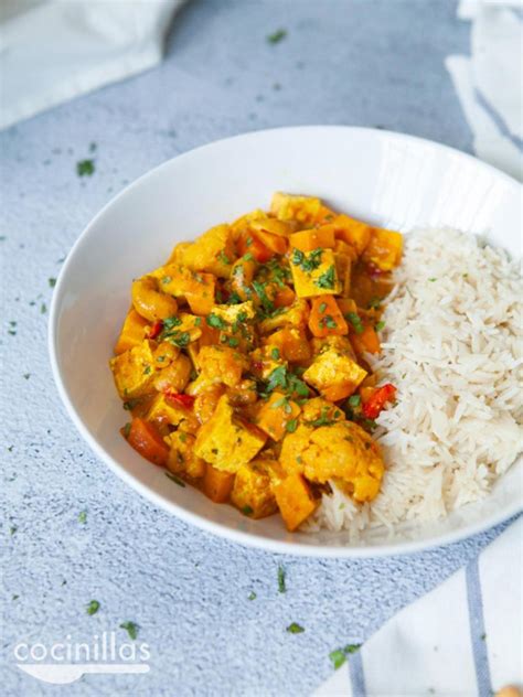 Tofu al curry receta equilibrada sabrosa y muy fácil de preparar