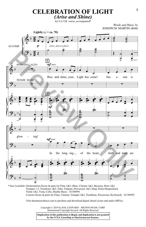 Celebration of Light (SATB ) by Joseph M. Ma | J.W. Pepper Sheet Music