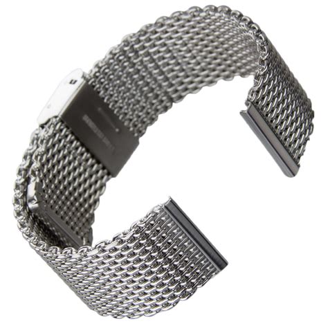 Milanese Mesh Stainless Steel Easy Adjustable Watch Strap Mm