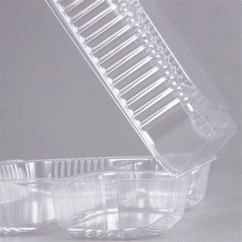 Durable Packaging Pxt Duralock X X Three Compartment Clear