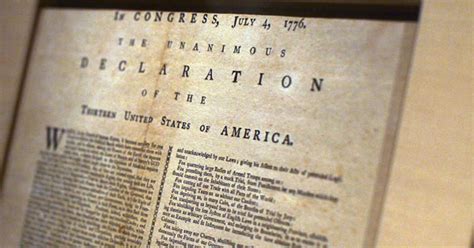 Rare Copy Of Declaration Of Independence On Display July Cbs Boston