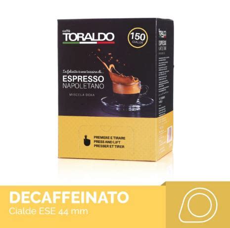 Toraldo Caffè in Cialde Ese 44 mm miscela Decaffeinata