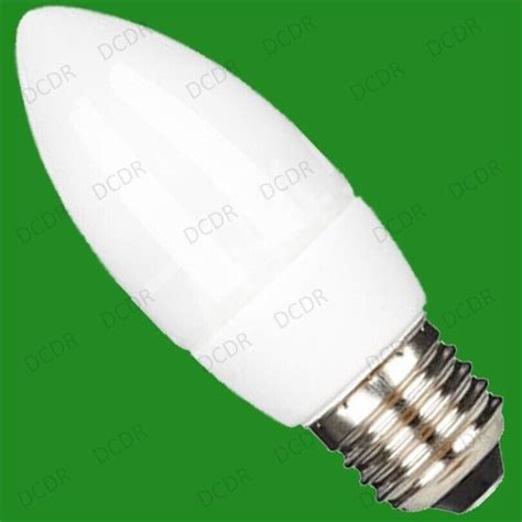 6x 11w 60w Low Energy Power Cfl Candle Light Bulbs Es E27 Edison Screw Lamps Ebay