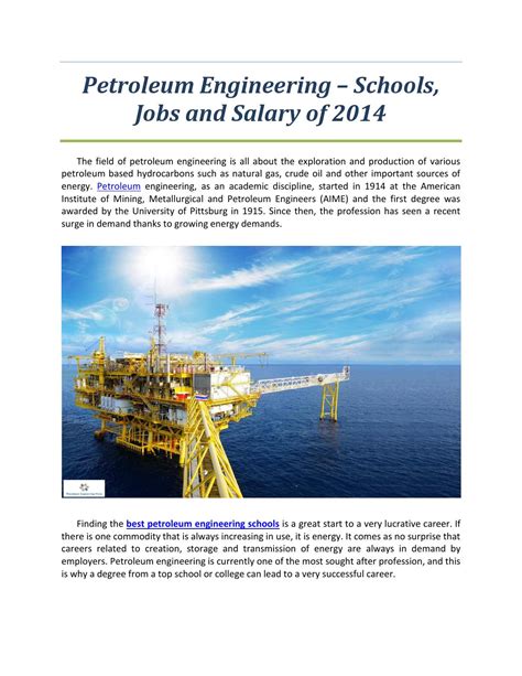 Petroleum Engineering Salary