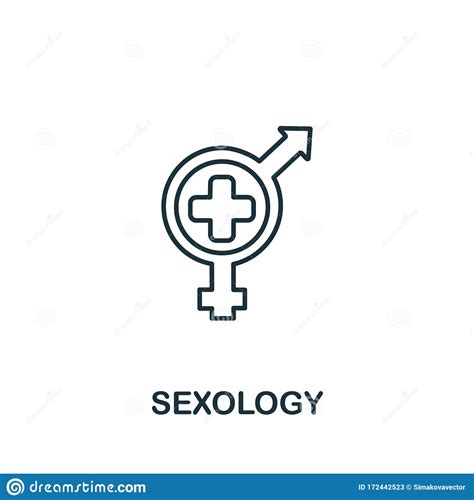 Sexologiepictogram Uit Medische Verzameling Het Eenvoudige Symbool Van